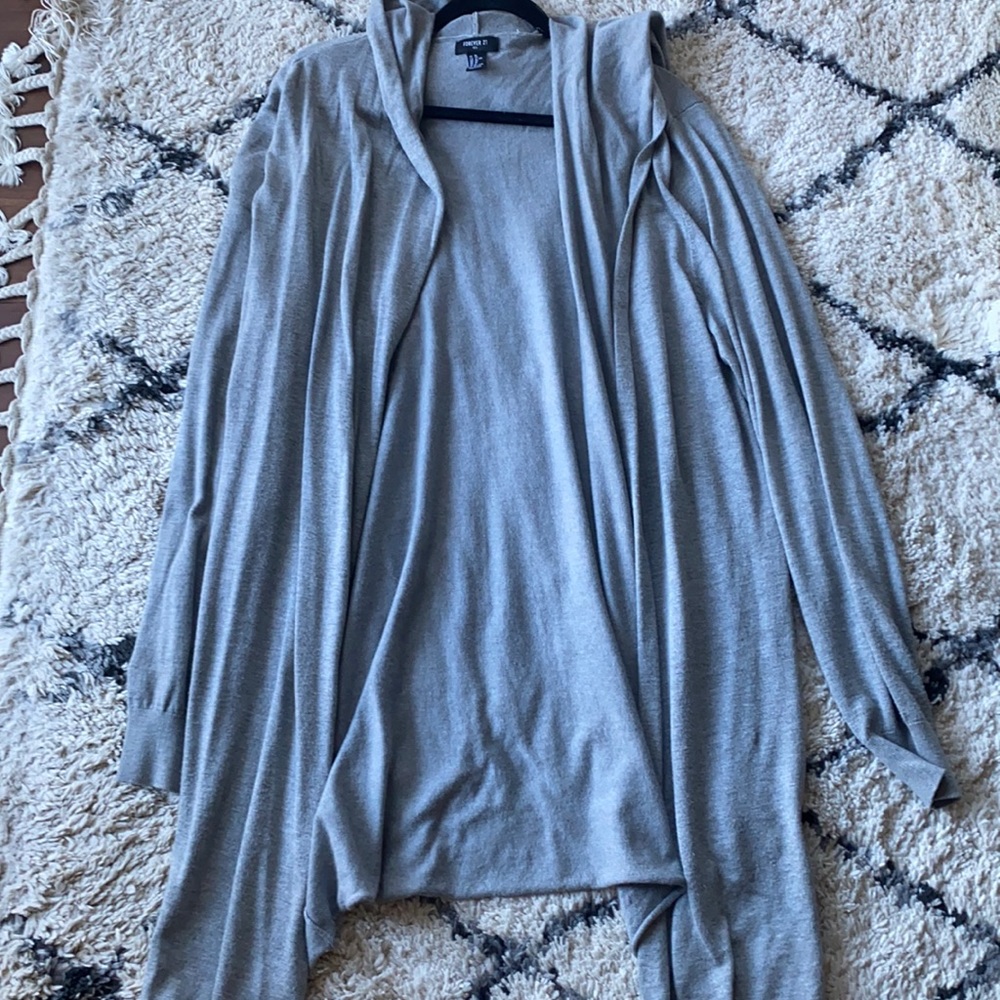 Light Forever 21 Gray Cardigan